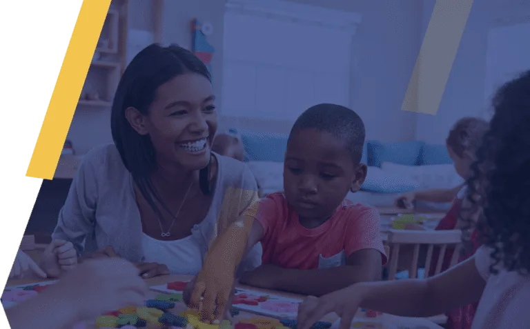 carer with kids